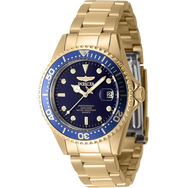 Amazon.com: Invicta Pro Diver Men 46mm Stainless Steel Gold Gold
