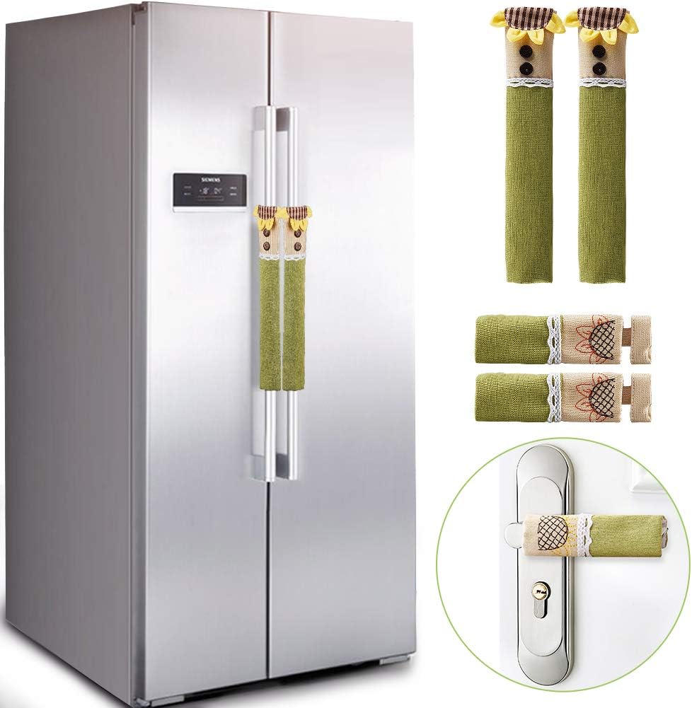 juego de 4 fundas para manijas de puerta de frigorifico para cocina para mantener alejadas las manchas de huellas dactilares manchas de aceite