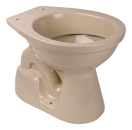 Calmwaters - Stand-WC mit senkrechtem Abgang innen in Beige-Bahamabeige als Tiefspüler - 07AB3456