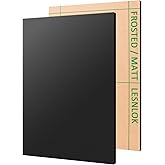 Frosted Black Acrylic Sheet 12 x 16 x 1/8 inch Thick 3mm Matte Black Opaque Plexiglass Sheet,Suitable for Decoration, Handicrafts, DIY Display Projects (2, 12 x 16 x 1/8)