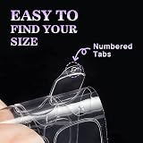 BTArtbox Adhesive Nail Tabs 300Pcs 15 Sizes Ultra Thin Waterproof False Nail view 5