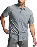 CQR Men's Short Sleeve Tactical Shirts, UPF