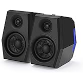 Sanyun SW209 36W Immersive Gaming Speakers with DSP 3 Sound Modes, 24bit USB DAC & Bluetooth 5.2, 2.0 RGB PC Multimedia Speakers for Desktop Monitor Laptop (Game/Movie/Music, Black)