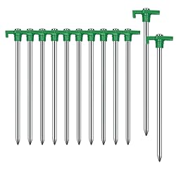 12PCS Tent Stakes, Camping Stakes,AVOFOREST 7.1inch