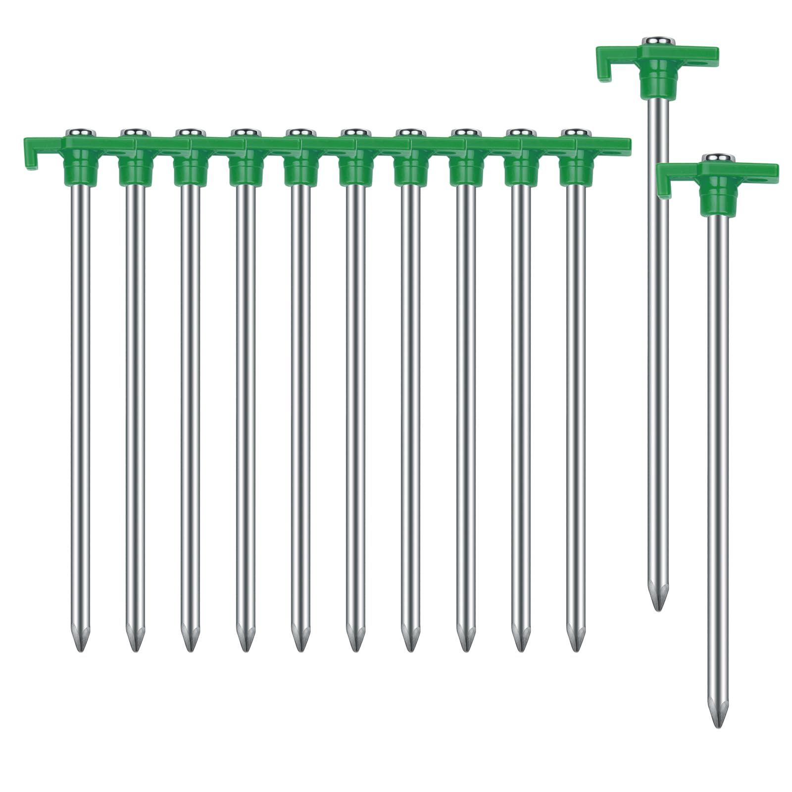 12PCS Tent Stakes, Camping Stakes,AVOFOREST 7.1inch