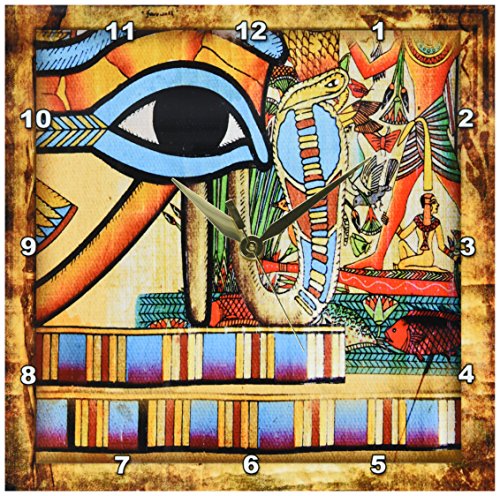 Egyptian Abstraction-Wall Clock, Egyptian wall decor