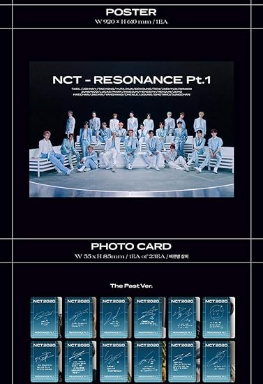 Nct Nct 2020 Resonance Pt 1 1st Kihno Album The Past The Future 2 Ver Set 2ea Air Kit 2ea Photo Book Each 32p 2ea Photo Card Tracking Code K Pop Sealed Amazon Com Music