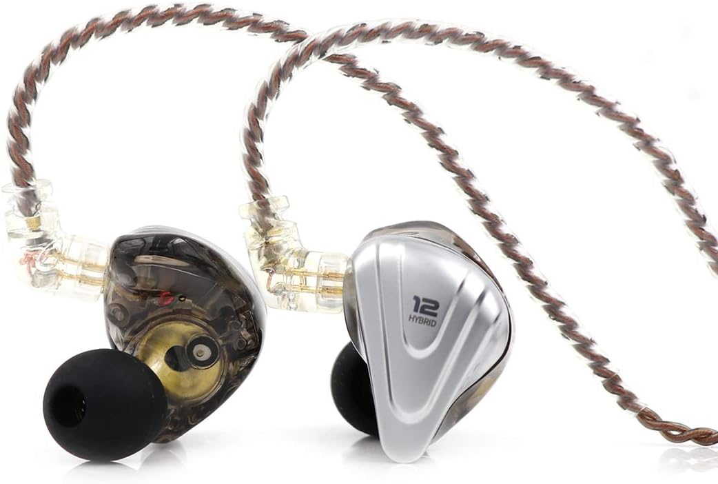 Linsoul KZ ZSX 5BA+1DD 6 Driver Hybrid in-Ear HiFi Earphones with Zinc Alloy Faceplate