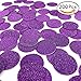 Purple Paper Table Confetti Circle Dots Glitter Table Scatter Confetti Wedding Bridal Shower Baby Shower Birthday Party Confetti Decorations, 200pc