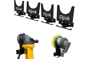 Gijok Angle Grinder Holder & Tool Wall Mount Bracket for 5 Inch Grinders, Impact Wrench & Other Tools Storage Rack