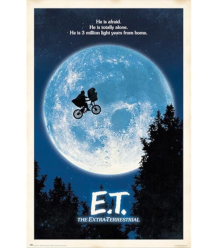 Amazon.com: E.T. The Extra Terrestrial Movie Poster 2 Sided