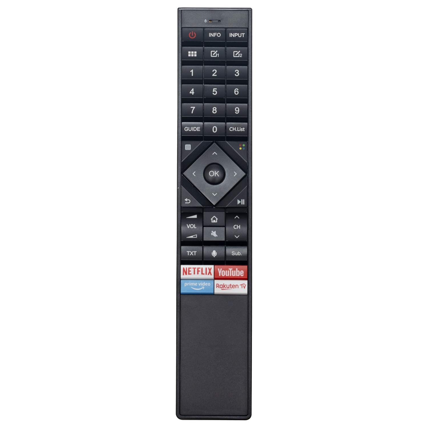 ERF3A70 Remote Control - VINABTY ERF3A70 T242506 Remote Control for Hisense H50U7B H55U7B H65U7B LCD 4K TV Remote Control