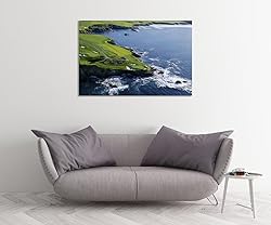 Pebble Beach Golf Course Canvas Wall Art for Living