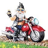 Motion Activated Bad Boy Biker Gnome Figurine