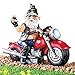 Collections Etc Motion Activated Bad Boy Biker Gnome Figurine