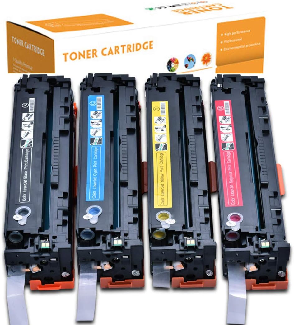 TonxIn Compatible with HP 415A Toner Cartridge, Suitable for w2030aw2031 Color Printing M454nwM479fdw Cartridge Toner (Without chip),4colors
