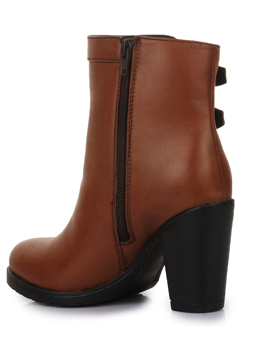 bruno manetti women tan synthetic leather boots