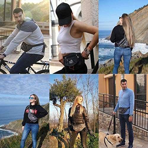Waterfly Bum Bag Fanny Pack for Men Women Large Waist Pack with Multi Pockets for Running Hiking Camping Workout Cycling - Image 4