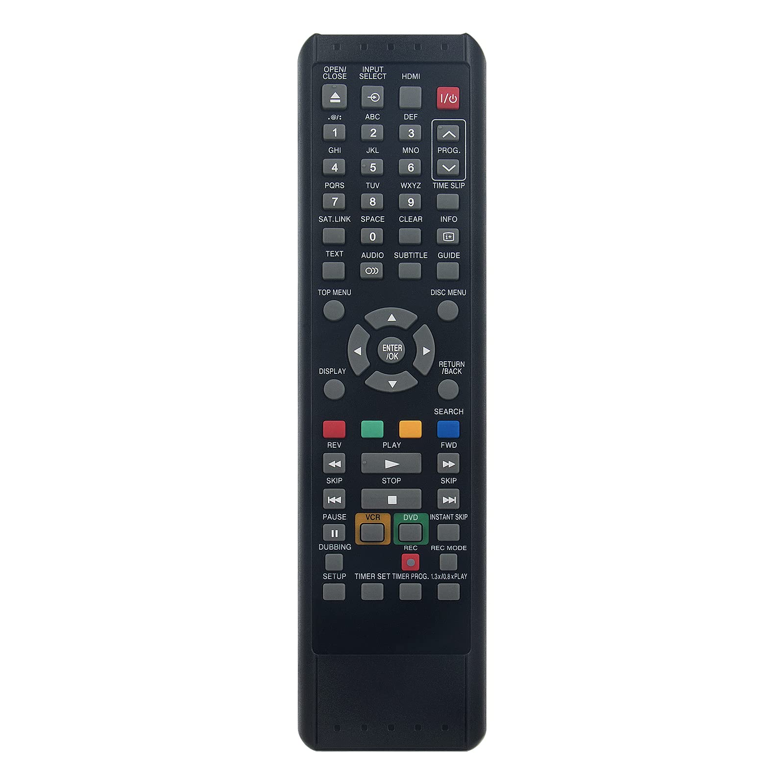 New SE-R0307 Remote Control Replacement - SER0307 Replace Remote Control fit for Toshiba SE-R0307 DVD Recorder VCR Remote For D-VR18DT D-VR18DTKB For TOSHIBA D-VR18DT DVR18DTKB Remote Controller