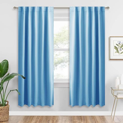 Amazon Com Ryb Home Deck Living Room Curtains Back Loops Rod
