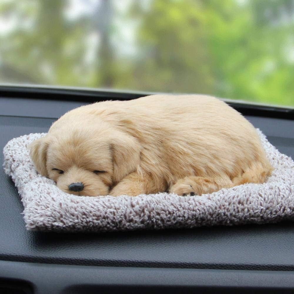 jiwenhua Car accessories car car interior accessories car decoration personal creativity bamboo charcoal simulation dog cute car decoration, Large golden dog-