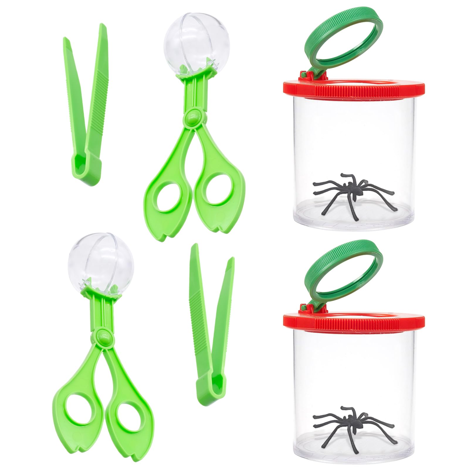 Insect Catcher Set,Insert Bug Viewer,Insect Viewer,Magnifying,Tweezers,Scissors,Portable Insect Box,For Nature Exploration Observation