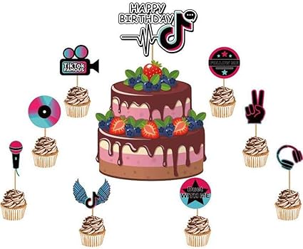 1 Tik Tok Cake Topper Tik Tok Birthday Party Supplies 1 Tik Tok Birthday Banner 34 1 Tik Tok Cake Topper Tik Tok Birthday Party Supplies 1 Tik Tok Birthday Banner 34