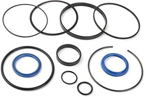 QCG Hydraulic Log Splitter Cylinder Rebuild Seal Kit for 4.0" Bore x 1.75" Rod Cylinder, Replace for Huskee Log Splitter Parts Hydraulic Cylinder Rebuild Kit (Pack of 11)