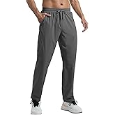 BALWUKO Men's Lightweight Sweatpants with Pockets Quick Dry Breathable Workout Pants for Men Athletic Gym Running Joggers