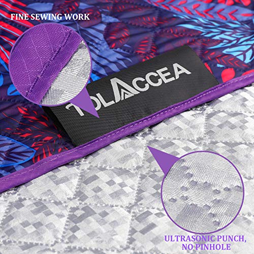 Tolaccea Picnic Mat Beach Blanket Lightweight three-layer structure Extra Large 58“ x78”Double-sided waterproof Sand prevention beach mat For beaches parks camping hiking and family concerts