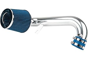 Suride Cold Air Intake Kit with Filter Heat Shield for 2001 2002 2003 2004 2005 Civic 1.7L L4 (Blue)