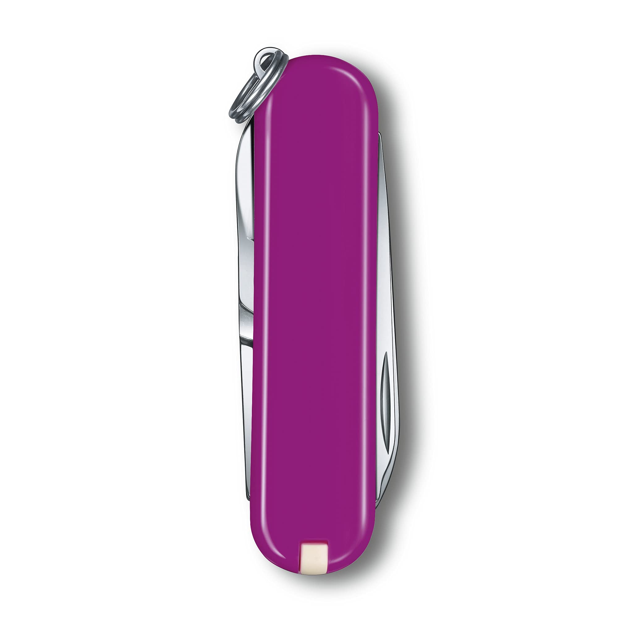 Victorinox Schweizer Taschenmesser, Klein, Classic SD, Multitool, Swiss Army Knife mit 7 Funktionen, Klinge, Nagelfeile, Schraubendreher, Magenta 3