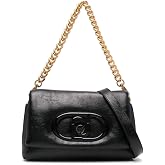 Liu Jo Crossbody Jeans Bag &ndash; Black PU Shoulder Bag with Magnetic Flap (AF4148E0918, One Size)
