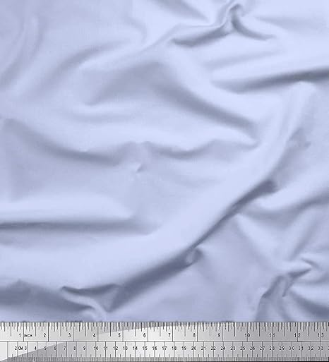 Soimoi Bleu Voile De Coton En Tissu Bleu Lavande Pale Couleur De Ton Pastel Tissu Imprime Par Meter 56 Pouce Large Amazon Fr Cuisine Maison