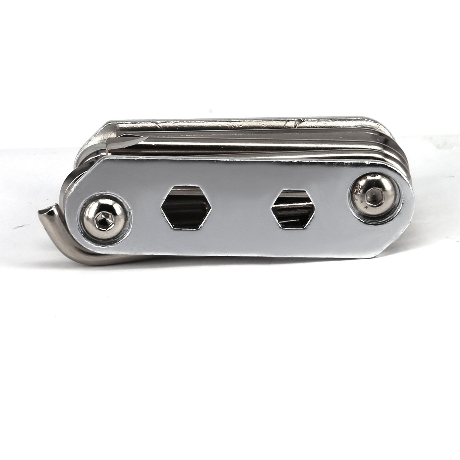 Portable Bike Bicycle Cycling Mechanic Repair Tool Kit- 14 in 1 Multi-function-Silver-SCS ETC