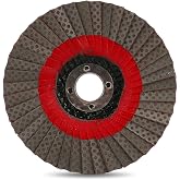 Z-LION 4 Inch Diamond Flap Disc 400 Grit Grinding Wheel for Ceramic Glass Rubber Plastic Concrete Hard Material Sanding