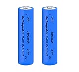 Yuntunele 2 Packs 18650 Rechargeable Battery 3.7V