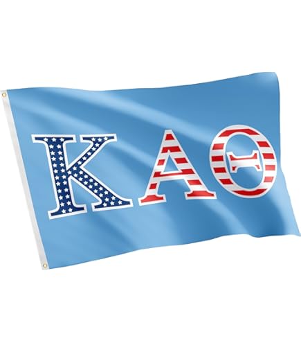 Kappa Kappa Gamma Marmor-Banner – Offiziell Lizenziert, 91 X 152 Cm, Polyester, Mit Messingösen