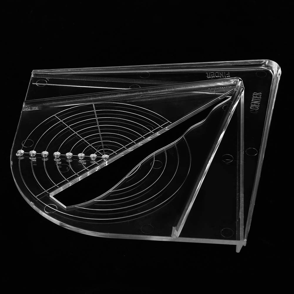 Center Finder Plastic for Square Round Octagon and Hexagon Woodwork Measuring Layout Tool for Woodworker