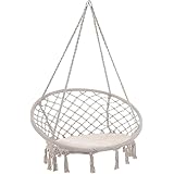 Sedia Sospesa 226.8kg Barra Acciaio Interni Esterni Cuscini Altalena Sedia ADVOKAIR - Amaca Sospesa Per Interni Ed Esterni Altalena Sedia Sospesa - Foto 4