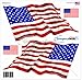 Waving Reflective American Flag 8 inch Decal W/Left & Right Flags and Bonus Flag