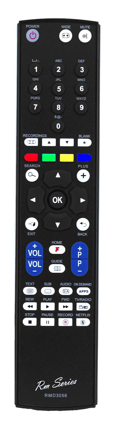 RM Series Replacement Remote Control for Humax RM-L08 RMD3056