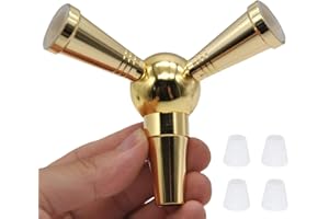 VOVCIG Hookah Hose Adapter Splitter 1 to 2 Hose Connector with 4 Extra Grommets Metal Hookah Accessories(Gold)