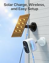 X-Sense Wireless Outdoor Security Camera 1080P Solar Panel Color Night Vision view 2