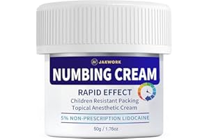 Tattoo Numbing Cream(50g), Extra Strength Numbing Cream for Waxing, Tattoos and Piercings