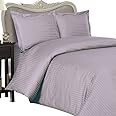 8PC Italian 600TC Egyptian Cotton Goose Down Comforter Bed in a Bag - Sheet, Duvet Queen Lavender St