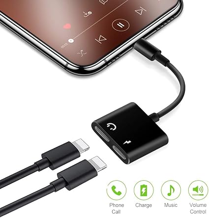 Amazon Com Headphone Jack Adapter For Iphone Xs Max Xr X 8 8 Plus