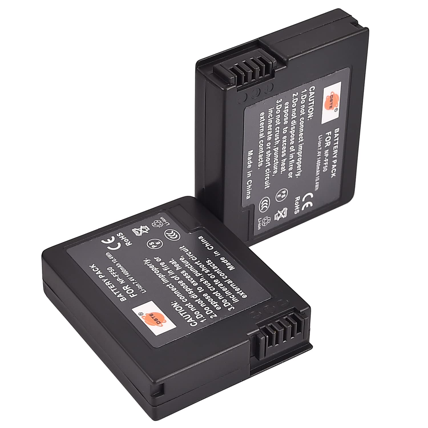 DSTE® 2x NP-FF50 Rechargeable Li-ion Battery Pack for Sony DCR-HC1000 DCR-HC1000E DCR-IP1 DCR-IP1E DCR-IP1K DCR-IP200K DCR-IP210E DCR-IP220 DCR-IP220E DCR-IP220K DCR-IP45E DCR-IP5 DCR-IP55 DCR-IP55E DCR-IP5E DCR-IP7 DCR-IP7BT DCR-IP7E DCR-PC106 DCR-PC106E DCR-PC107 DCR-PC107E DCR-PC108E DCR-PC109 DCR-PC109E DCR-PC350 DCR-PC350E Camera as NP-FF51 NP-FF51S