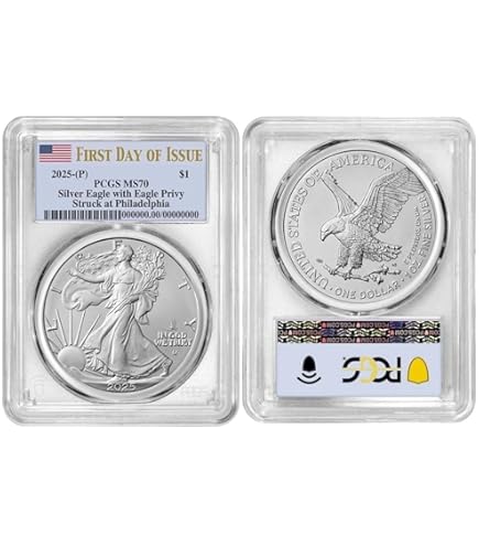 2024年　イーグル銀貨 FIRST STRIKE STAR privy 2024 (P) $1 1 oz Silver Eagle Star Privy PCGS MS70 First