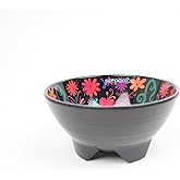 Prepara 4-Inch Taco Prep Bowl, Black Day of the Dead | Durable Melamine Snack Serving Bowl for Parties/Events, Great for Salsa/Guacamole, Dips